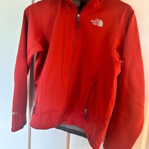 The North Face Fiery Red Softshell Jacket